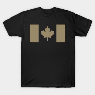 Canadian Flag - Hip Hop Gold T-Shirt